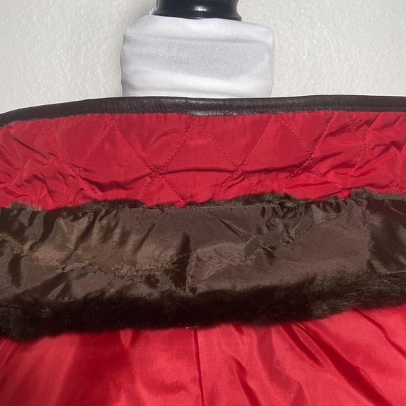 Charter Club Red Puffer Jacket Women's Size Medium - Picture 3 of 5